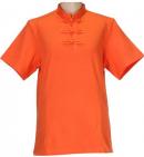 半袖チャイナ風Tシャツ　オレンジ