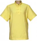 半袖チャイナ風Tシャツ　黄色