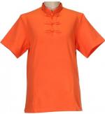 半袖チャイナ風Tシャツ　オレンジ